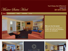Tablet Screenshot of mastersuiteshotel.com